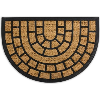 Mojkoberec Kokos + guma oblúk půlkruh Hnedá 40x60 cm