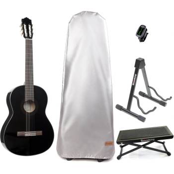 Yamaha C40II Classical guitar BK SET 4/4 Gloss Black Класическа китара