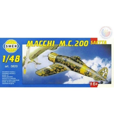 Směr Model Macchi M.C. 200 Saetta 16 1x21 2cm v krabici 31x13 5x3 :48