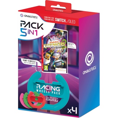 GameMill Entertainment Nickelodeon Kart Racers 2 Grand Prix [Oniverse Racing Wheels Pack] (Switch)