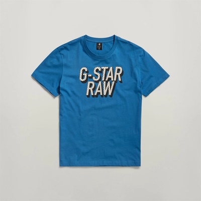 G Star Тениска G Star 3D Dotted Graphic T-Shirt - Retro Blue