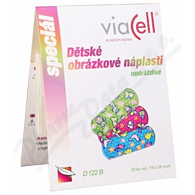 Viacell D122B detské obrázkové náplasti 19 x 56 mm 20 ks