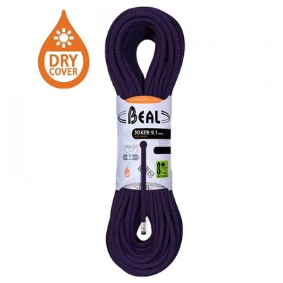 Beal Joker 9, 1 mm (80 m) Dry Cover Дължина на въжето: 80 м / Цвят: оранжев