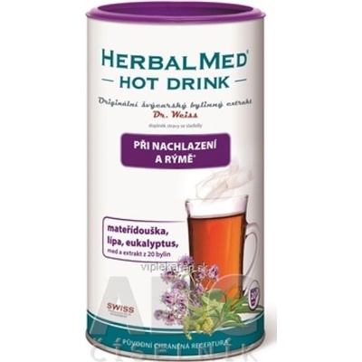 HERBALMED HOT DRINK nachladnutie a nádcha dýchacie cesty a imunita 180 g