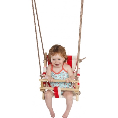 KBT houpačka Baby CANVAS červenobílá