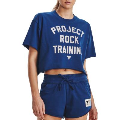 Under Armour Тениска Under Armour Pjt Rck SS Crop Rvl Terry TG 1377447-471 Размер L