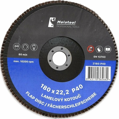 Molatool Lamelový brusný kotouč 180 mm P40 Z180-P40
