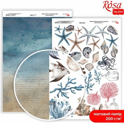 Scrapbookingové papíry Ocean Dreams A4 - No. 7