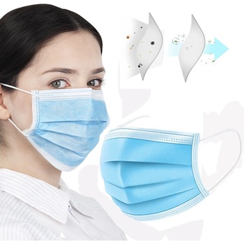 Disposable Face mask jednorázové 3-vrstvové 50 ks