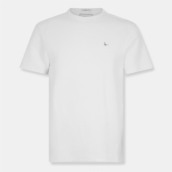 Jack Wills Тениска Jack Wills Men's JW Textured Regular Fit T-Shirt - Bone White