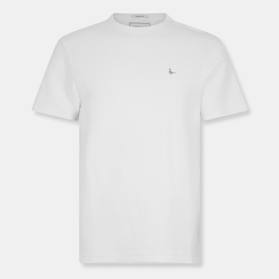 Jack Wills Тениска Jack Wills Men's JW Textured Regular Fit T-Shirt - Bone White