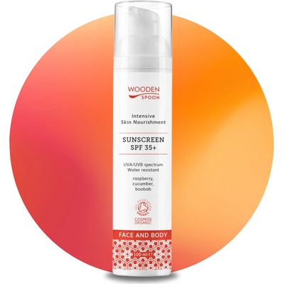 WoodenSpoon opalovací mléko na tvář a tělo SPF35+ 100 ml