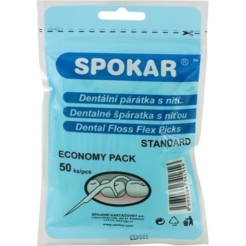 Spokar Dentální párátka s nití 50 ks