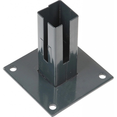 Základová nosná pätka pre rohové stĺpiky 60 x 60 mm antracitová