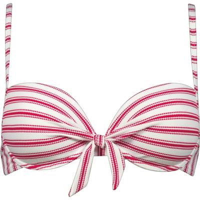 Watercult Дамско бикини горнище Watercult Women's Seaside Splash Wired Bikini Top - White / Goji - размер 40 (150-4948-0123)