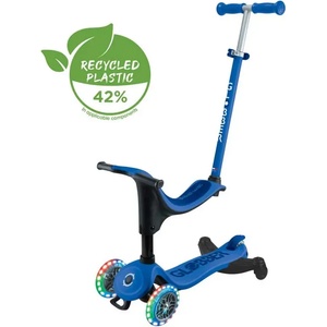 Globber Детска тротинетка 4в1 globber go up sporty lights 360 - синя Тротинетка, скутер