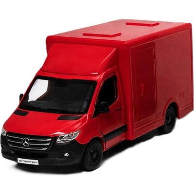 Kinsmart Метален микробус Kinsmart - Mercedes-Benz Sprinter, 1: 48, червен (52146)