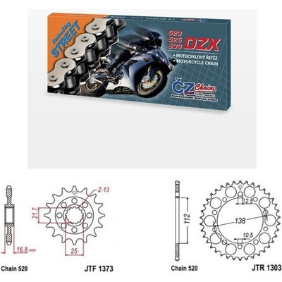 ČZ Řetězová sada Honda NC 750 S 16-19 | Zboží Auto