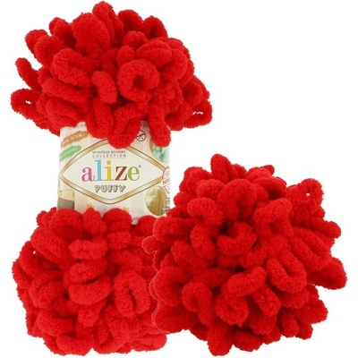 Alize Puffy 106 sýta červená