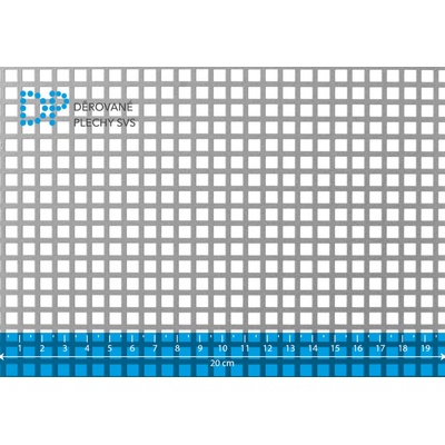Děrovaný plech hliníkový Qg 5-7,5 (tl. 1,00 x 1000 x 2000 mm), jakost Al 99,5%