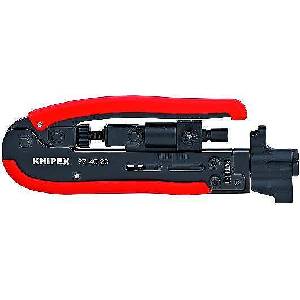 KNIPEX Инструмент за кримпване на F и BNC конектори RG6/11/59, Knipex (K974020SB)