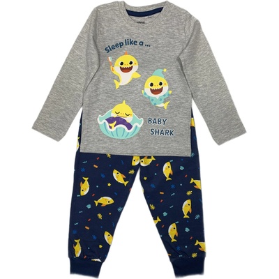 Пижама за момчета - Baby Shark сива Размер - деца: 116