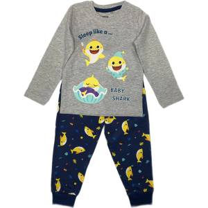 EPlus Пижама за момчета - Baby Shark сива Размер - деца: 116