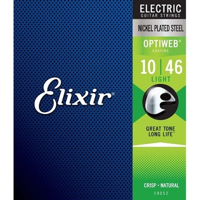 Elixir Струни за електрическа китара 6 струнна ELIXIR 19052 OPTIWEB Steel Light 10-46