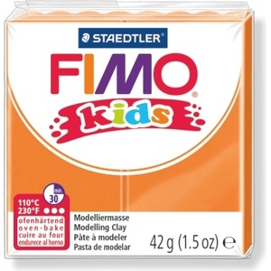 FIMO Полимерна глина Staedtler Fimo Kids, 42g, оранжев 4 (23848-А-ОРАНЖЕВ)