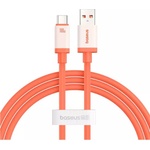 Baseus Здрав USB-A към USB-C кабел за устройства с USB-C  орт - Baseus Zero Degrees USB-A to USB-C Data Cable 100W (200 см) (оранжев) (P10368801731-01)