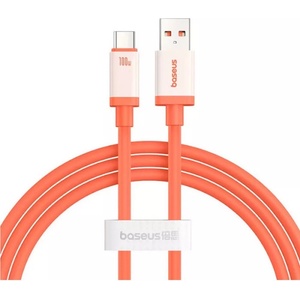 Baseus Здрав USB-A към USB-C кабел за устройства с USB-C  орт - Baseus Zero Degrees USB-A to USB-C Data Cable 100W (200 см) (оранжев) (P10368801731-01)