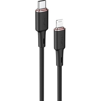 ACEFAST Кабел за зареждане Acefast MFI от USB Type-C към Lightning, 1.2m, 30W, 3A, Черен (C2-01-C-L black)