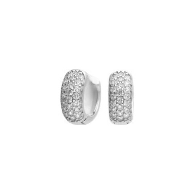 Diamonfire Luxusní stříbrné náušnice E6060
