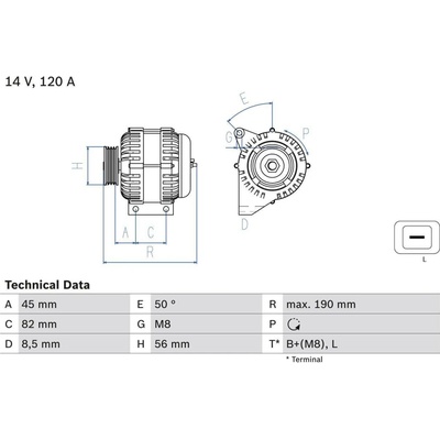 generátor BOSCH 0 986 041 740