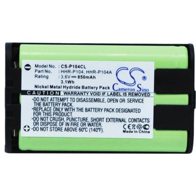 Cameron sino Батерия за телефон 3.6V NiMH 850mAh HHR-P104 Panasonic KX-TG5452M Cameron Sino (CS-P104CL)