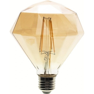 Ecolamp by eLight Dekorační LED žárovka E27 teplá 2700k 4w 280 lm diamond jantarová
