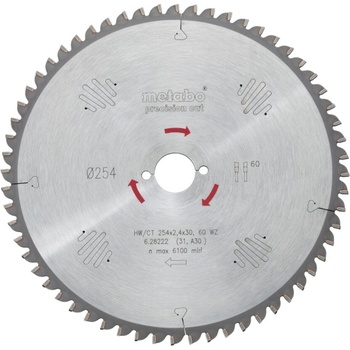 Metabo (Аccessories) Диск за циркуляр 315x2.4x30mm 84 WZ 5° neg - твърда дървесина Raider RD (628225000)