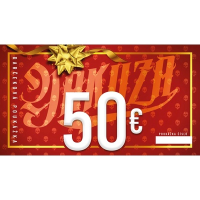 Darčeková poukážka v hodnote 50 € pre nákup v eshope Hodnota: 50 €, Použitie: v eshope