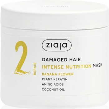 Ziaja Plant Essentials Banana Flower подхранваща маска за коса за увредена коса 350ml