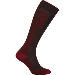 Icebreaker Мъжки ски чорапи Icebreaker Merino Ski+ Light OTC Ski socks - Bittersweet / Port / Black - размер 42-44 (EU) (201-8549-0512)