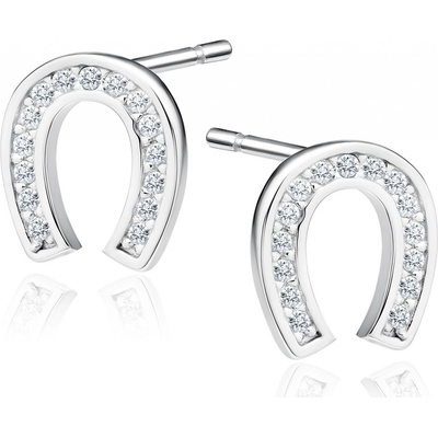 Lunica Stříbrné náušnice PODKOVA 0721