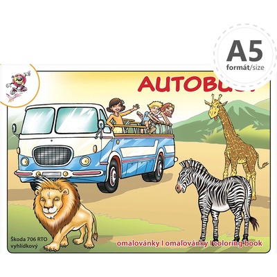 Omaľovánka A5 Autobusy