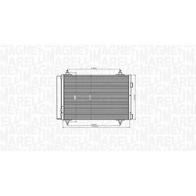 Kondenzátor klimatizace MAGNETI MARELLI 350203916000