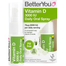 BetterYou Vitamín D3 3000 IU Oral Spray Orálny sprej 15 ml (100 strekov)