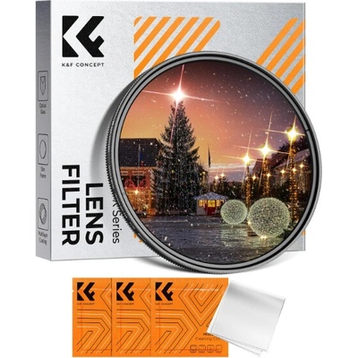 K&F Concept Ultra-Thin Adjustable Long 4-8 Point Star Green Coated 82 mm