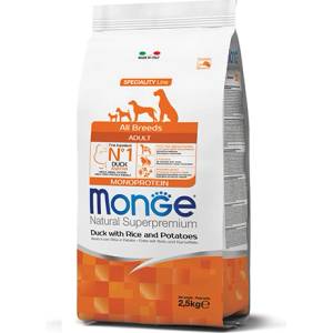  Monoprotein Adult Dog All Breeds Duck - 2.5кг