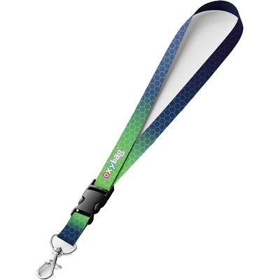 Snúrka na krk KARTON P+P s karabínkou OXY Ombre Blue