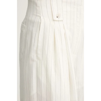 Nanushka Панталон Nanushka JENCI в бежово с широка каройка, с висока талия NW25SSPA26600 (NW25SSPA26600)