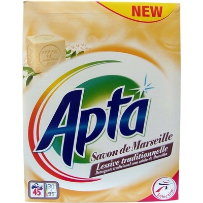 Apta АПТА прах за пране концентрат с Марсилски сапун 2.75 кг. 98 пранета (а-100004)