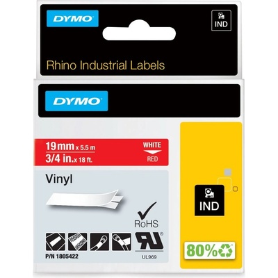 RHINO vinylová páska 19 mm x 5,5 m, červená
